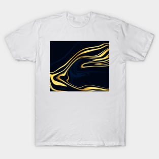 Gold and Blue Marble T-Shirt